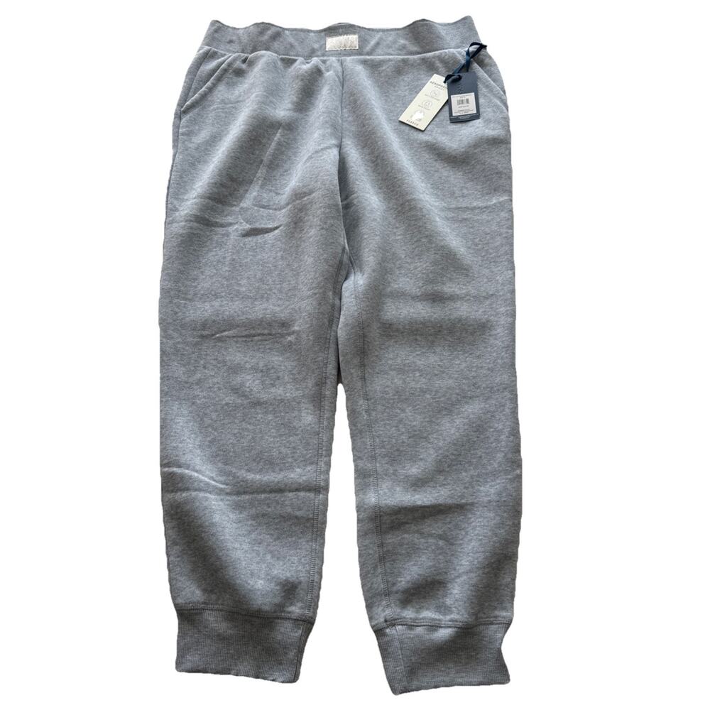 New Aeropostale Fleece Womens Gray Fleece Comfy Jogger Sweatpant Medium Logo Gym